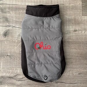 ⭕️🏈🏟 Dog Fleece Jacket with Ohio NWT